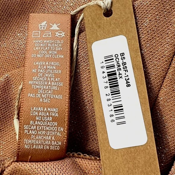 SKIMS Shimmer Catsuit Ochre 4X - Picture 11 of 13